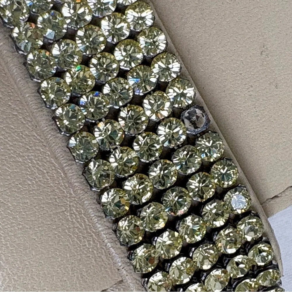 SWAROVSKI Rhinestone Leather Wallet *minor flaws*